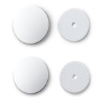 Round Plastic Nylon Cover Buttons by Prym - 19mm - White Plastic Cover Buttons