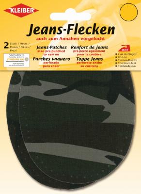 Iron On or Sew On Pre-Punched Denim Jean Patches - 1 x Pair (2 patches) OEKO-TEX - ThreadandTrimmings