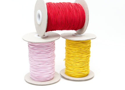 Thin Round Corded Hat Elastic in Special Colours - 1mm Width - Choice of Lengths - ThreadandTrimmings