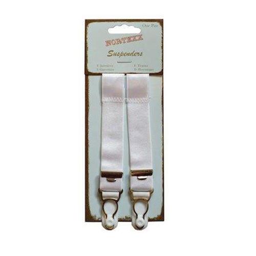 Lingerie Accessories White 20mm Adjustable Suspenders Component Pack NSS7