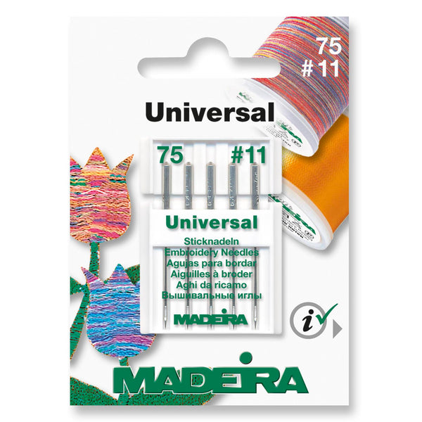 Universal Embroidery Machine Needles by Madeira #11 (75) - 9450