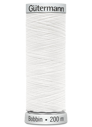 GUTERMANN SULKY BOBBIN EMBROIDERY THREAD 200m REELS BLACK or WHITE - ThreadandTrimmings