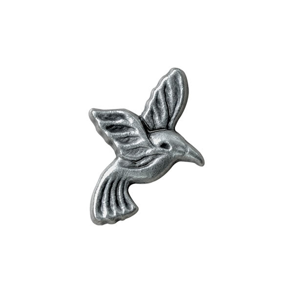Antique Silver Metal Bird Button - ThreadandTrimmings