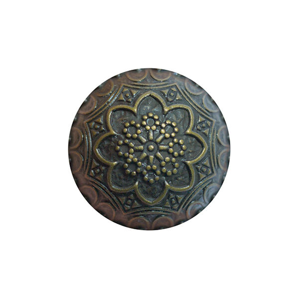 Bronze Coloured Metal Crested Button with Shank