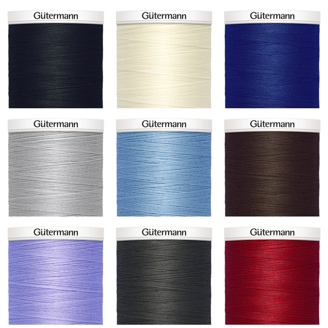 Gutermann Sew All Polyester Thread 1000m Choose From 15 Colours - ThreadandTrimmings