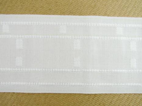Curtain Heading Tape Pencil Pleat Smock  - 100mm Wide - Julia - Price per meter