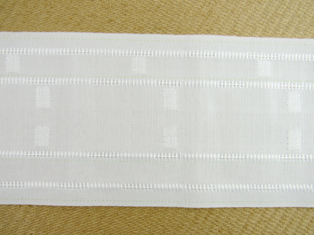 Curtain Heading Tape Pencil Pleat Smock  - 100mm Wide - Julia - Price per meter