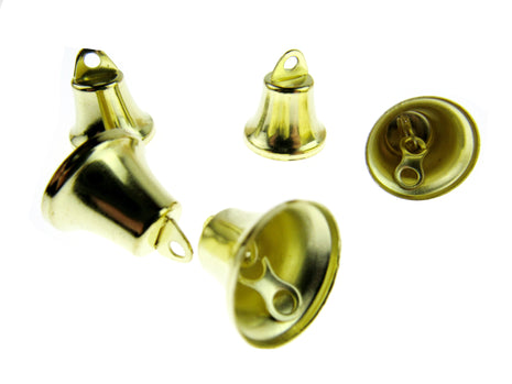 Liberty Jingle Bells For Christmas and Craft Decorations 4 Sizes Gold/Silver - ThreadandTrimmings