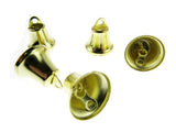 Liberty Jingle Bells For Christmas and Craft Decorations - 4 Sizes - Gold/Silver