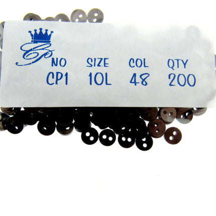 Mini Doll Buttons Dolly Soft Toy Clothes 6mm Micro Buttons 200pc Pack 22 Cols