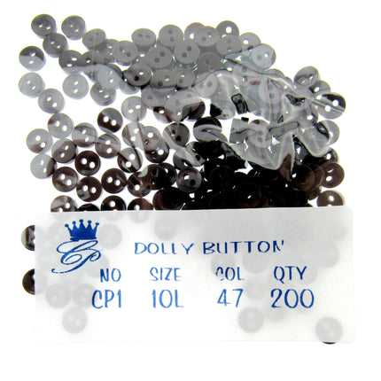 Mini Doll Buttons Dolly Soft Toy Clothes 6mm Micro Buttons 200pc Pack 22 Cols