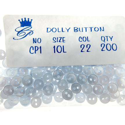 Mini Doll Buttons Dolly Soft Toy Clothes 6mm Micro Buttons 200pc Pack 22 Cols