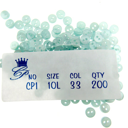Mini Doll Buttons Dolly Soft Toy Clothes 6mm Micro Buttons 200pc Pack 22 Cols