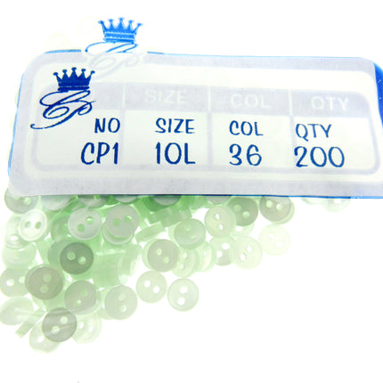 Mini Doll Buttons Dolly Soft Toy Clothes 6mm Micro Buttons 200pc Pack 22 Cols