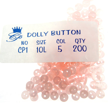 Mini Doll Buttons Dolly Soft Toy Clothes 6mm Micro Buttons 200pc Pack 22 Cols