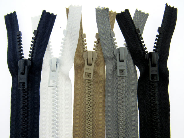 POCKET SPORT ZIP - 6" & 8" - PLASTIC CLOSED END- MADE by OPTILON - ThreadandTrimmings