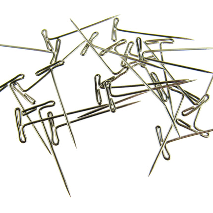 T Pins Nickel Plated Hardened Steel T Pins For Macrame Modelling & Wig Craft - ThreadandTrimmings
