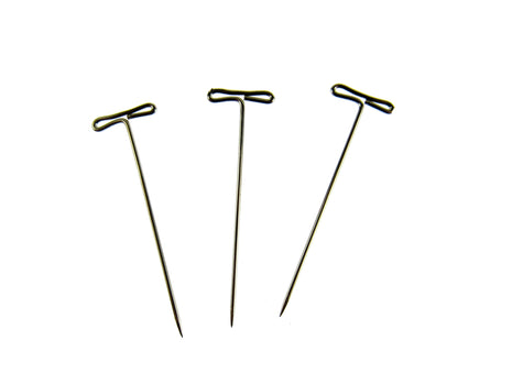 T Pins Nickel Plated Hardened Steel T Pins For Macrame Modelling & Wig Craft - ThreadandTrimmings