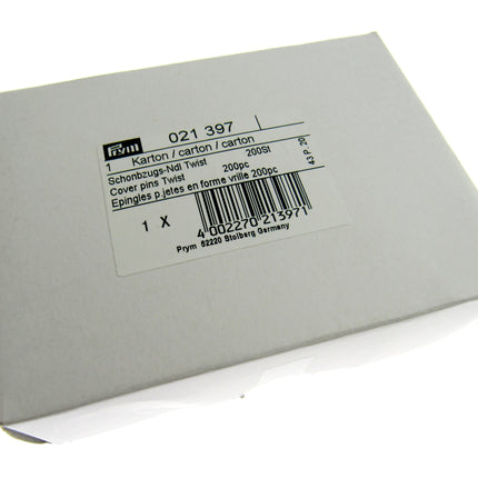 Clear Head Twist Pins by Prym 13mm Long 10mm Head Arm Cap Upholstery Pins - ThreadandTrimmings