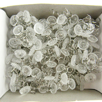 Clear Head Twist Pins by Prym 13mm Long 10mm Head Arm Cap Upholstery Pins - ThreadandTrimmings