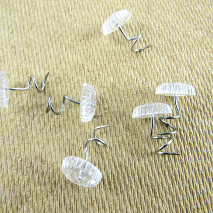 Clear Head Twist Pins by Prym 13mm Long 10mm Head Arm Cap Upholstery Pins - ThreadandTrimmings
