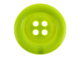Round Clown Buttons - Flo Colours 3 x Large & Extra Large 4-Hole Plastic Buttons - ThreadandTrimmings
