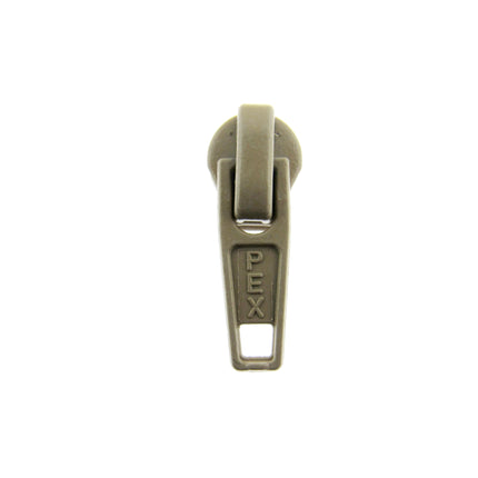 Zip Sliders with Pullers / Beige Sliders - fits continuous zip chain in my shop - ThreadandTrimmings