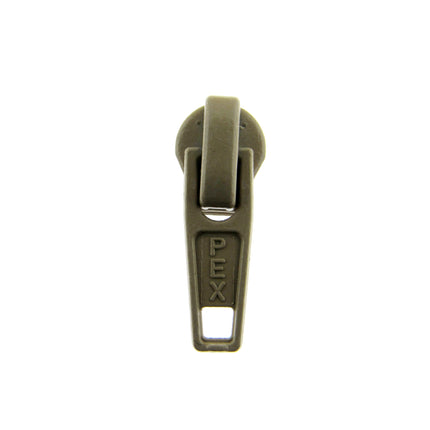 Zip Sliders with Pullers / Beige Sliders - fits continuous zip chain in my shop - ThreadandTrimmings