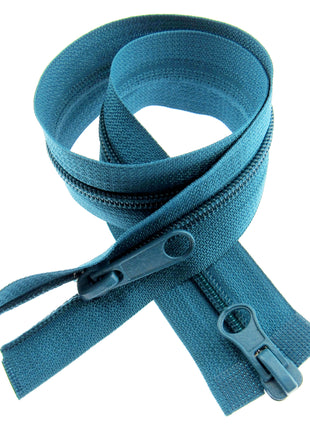 Two Way Nylon Open End Zip - 19" - (48cm) No 5 Chain - 19 Colours Available - ThreadandTrimmings