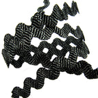 Lurex Silver/Black / x 3m