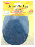 Iron On or Sew On Pre-Punched Denim Jean Patches - 1 x Pair (2 patches) OEKO-TEX