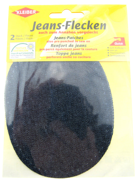 Iron On or Sew On Pre-Punched Denim Jean Patches - 1 x Pair (2 patches –  ThreadandTrimmings