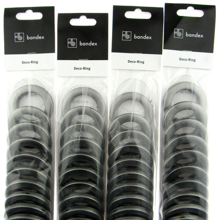 Eyelet Curtain Rings in Granite Colour 40 x 55mm - To Clear - ThreadandTrimmings
