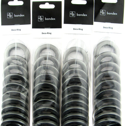 Eyelet Curtain Rings in Granite Colour 40 x 55mm - To Clear - ThreadandTrimmings