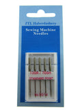 Domestic Sewing Machine Needles- Leather, Jeans, Standard & Ballpoint Flat Shank - ThreadandTrimmings
