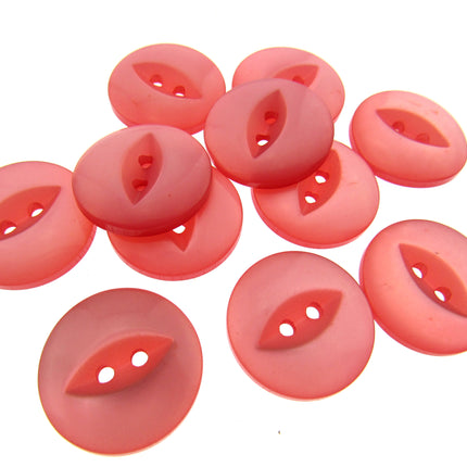 Round Fish Eye Buttons - XL Size 36 (23mm - 29/32") Sew Through Cardigan Buttons - ThreadandTrimmings