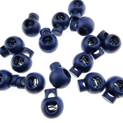 Cord Lock End Toggles with Metal Spring - 20mm x 18mm - ThreadandTrimmings