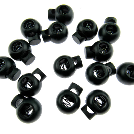 Cord Lock End Toggles with Metal Spring - 20mm x 18mm - ThreadandTrimmings