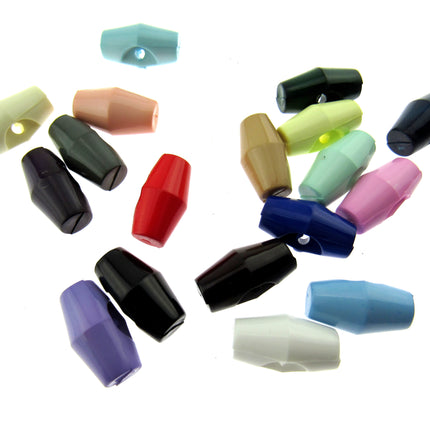 Baby Toggle Buttons Plastic 19mm 10pcs Choose From 18 Colours 19mm CT1 - ThreadandTrimmings