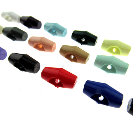 Bright Baby Toggle Buttons Plastic 19mm Choice of Colour & Quantity CT1 - ThreadandTrimmings