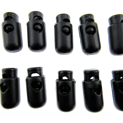 Spring Loaded Barrel Cord Locks DARK NAVY BARREL To Clear - ThreadandTrimmings