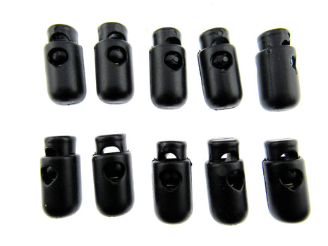 Spring Loaded Barrel Cord Locks DARK NAVY BARREL To Clear - ThreadandTrimmings