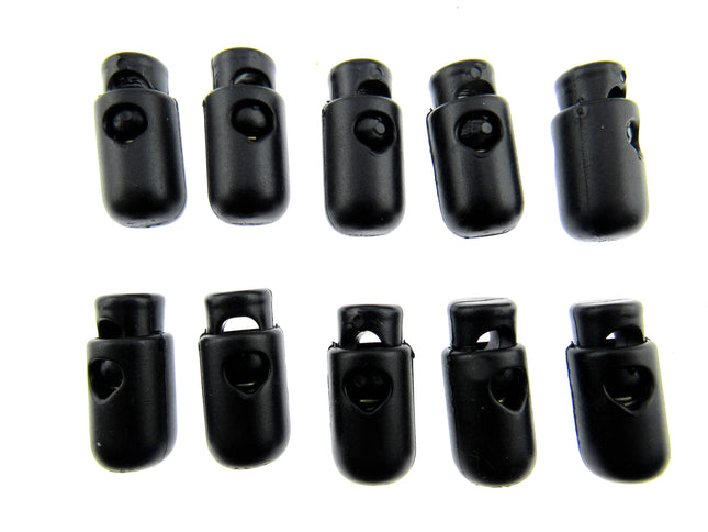 Spring Loaded Barrel Cord Locks DARK NAVY BARREL To Clear - ThreadandTrimmings