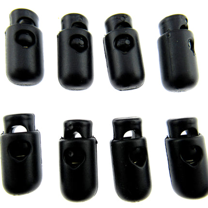Spring Loaded Barrel Cord Locks DARK NAVY BARREL To Clear - ThreadandTrimmings
