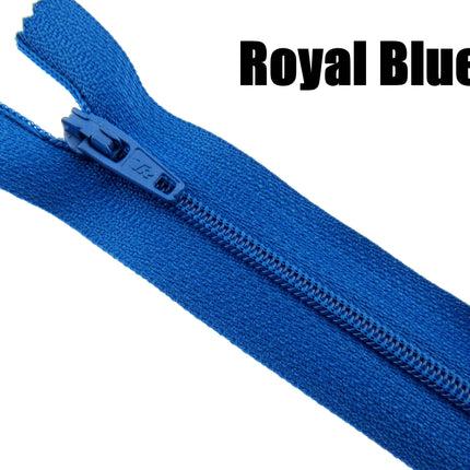 MIXED CLOSED END NYLON ZIPS ASSORTMENT - CHOOSE FROM 44 RICH COLOURS - 10 SIZES - ThreadandTrimmings