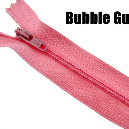 MIXED CLOSED END NYLON ZIPS ASSORTMENT - CHOOSE FROM 44 RICH COLOURS - 10 SIZES - ThreadandTrimmings