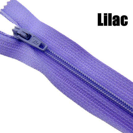 MIXED CLOSED END NYLON ZIPS ASSORTMENT - CHOOSE FROM 44 RICH COLOURS - 10 SIZES - ThreadandTrimmings