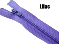 MIXED CLOSED END NYLON ZIPS ASSORTMENT - CHOOSE FROM 44 RICH COLOURS - 10 SIZES - ThreadandTrimmings