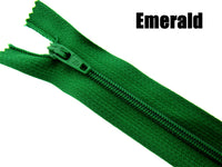 MIXED CLOSED END NYLON ZIPS ASSORTMENT - CHOOSE FROM 44 RICH COLOURS - 10 SIZES - ThreadandTrimmings