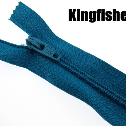 MIXED CLOSED END NYLON ZIPS ASSORTMENT - CHOOSE FROM 44 RICH COLOURS - 10 SIZES - ThreadandTrimmings